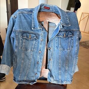 Women's vintage oversized Denim Jean Jacket 90s